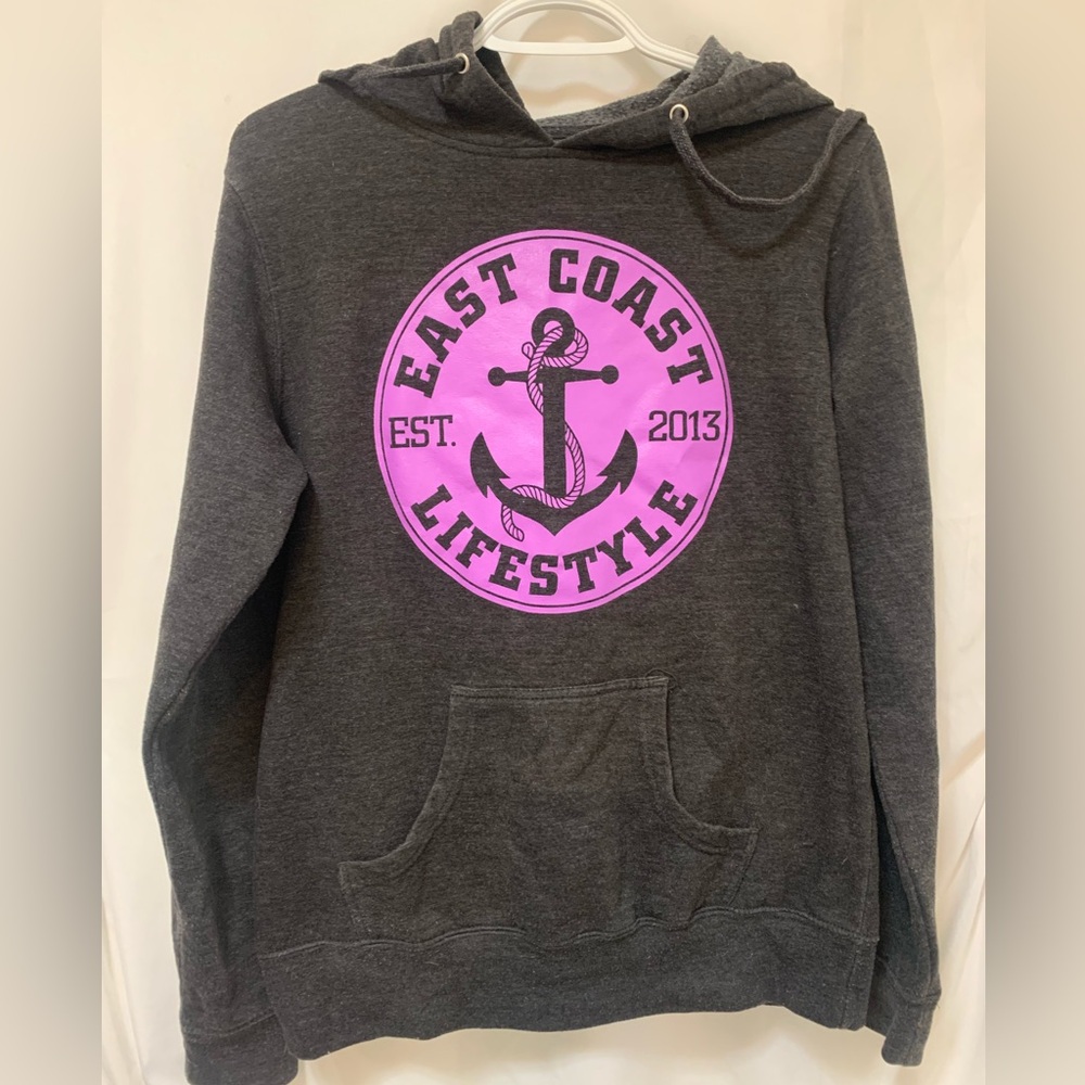 East Coast Lifestyle Gray Hoodie for Youth